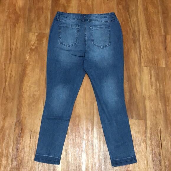 Denim 24/7 Embroidered Jeans Size 14W - Picture 3 of 13